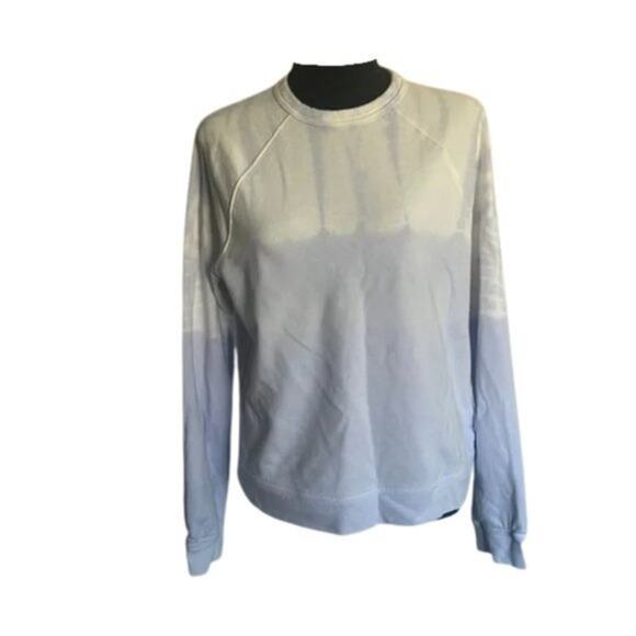 Universal Thread Pale Blue and White  Tie Dye Ombre Crew NeckSweatshirt xs - Picture 1 of 6